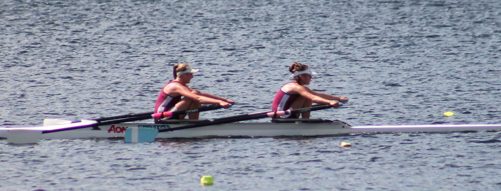 RACING FIT: Jamie Williams and Georgia Keech are ready to race in this year's U17 doubles Photo: Sally Williams