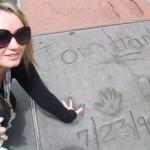Deborah Fitzherbert with the Hand Imprint of Tom Hanks
