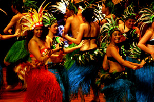 Members of Polinetia Fa'atasi perform their winning dance at Pasifika by Nature. Photo - Jade Beale.