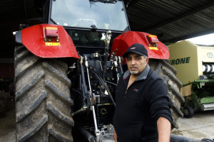 Kalving SIngh with the Invention of the Year from last year's Fieldays