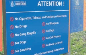 Stubbed out: Cigarettes are banned at Waikeria Prison.
