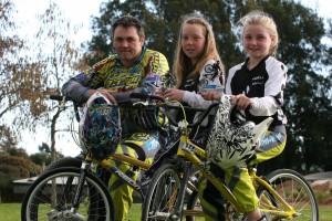 HOT WHEELS: Hamilton BMX riders Paul Lutterull, Kaly Harcourt and Baylee Lutterull were successful at the world championships in Copenhagen