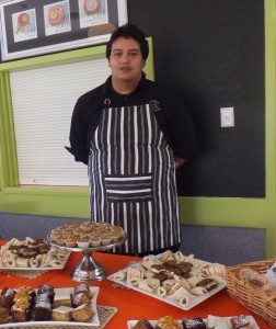 Just Food Cafe chef, Turei Peeke, volunteered his time on Sunday to support the fundraising event. Photo: Mackenzie McCarty