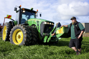 A MAN AND HIS TRACTOR: Tractor pull competitor, Jakes Steyn and his John Deere 8530