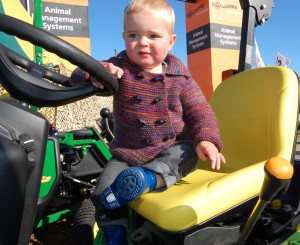 18 month-old George Eder loves his tractors.
