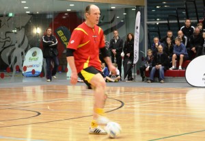 Former All White Mike Groom sets up an attack for the Waikato All Stars