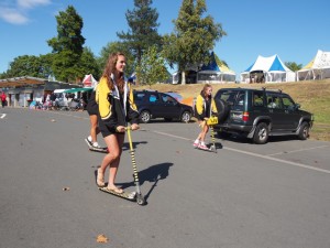 UNSAFE: Wellington Girls College rowers scoot around Maadi PHOTO: Ali Brady