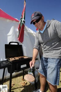 BBQ FEAST: Onslow College cook up a storm. Photo copyright: Geoff Ridder.