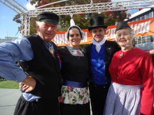 Dutch delight: Among the Dutch community members in traditional dress were Toon Van Rijen, Sophia Van Den Boogaard, Thomas Beuker and Sophia Beuker.