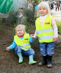 EASY SPOTTING: Parents have loved the free children's vests to help them keep track of little ones. Photo: Rickki Turnwald
