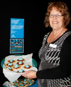 PIKELETS FOR PROSTATE: Shirley Read gives Fielday goers a treat while educating them on prostate cancer. Photo: Megan Lucas