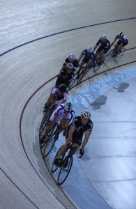 New Zealand riders warm up on the new track for this weekends competition. Photo credit: Oliver Dunn