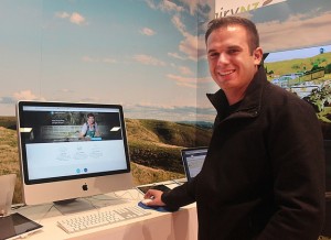 Ben Richmond shows Xero’s new Farming in the cloud that is open on the computer.