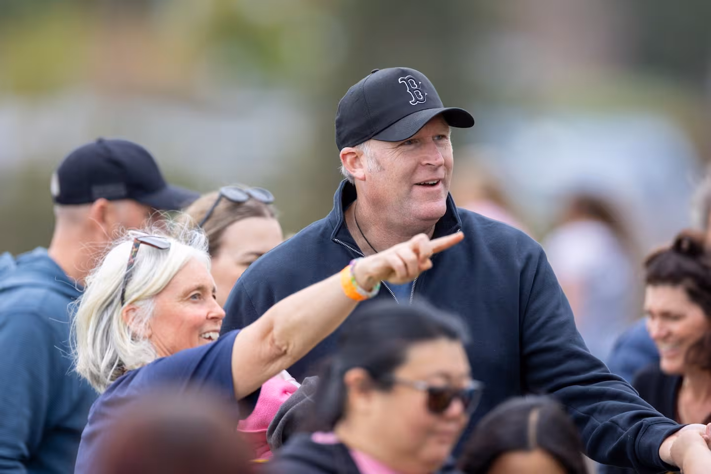 Mayor cheers on participants in annual sporting event.